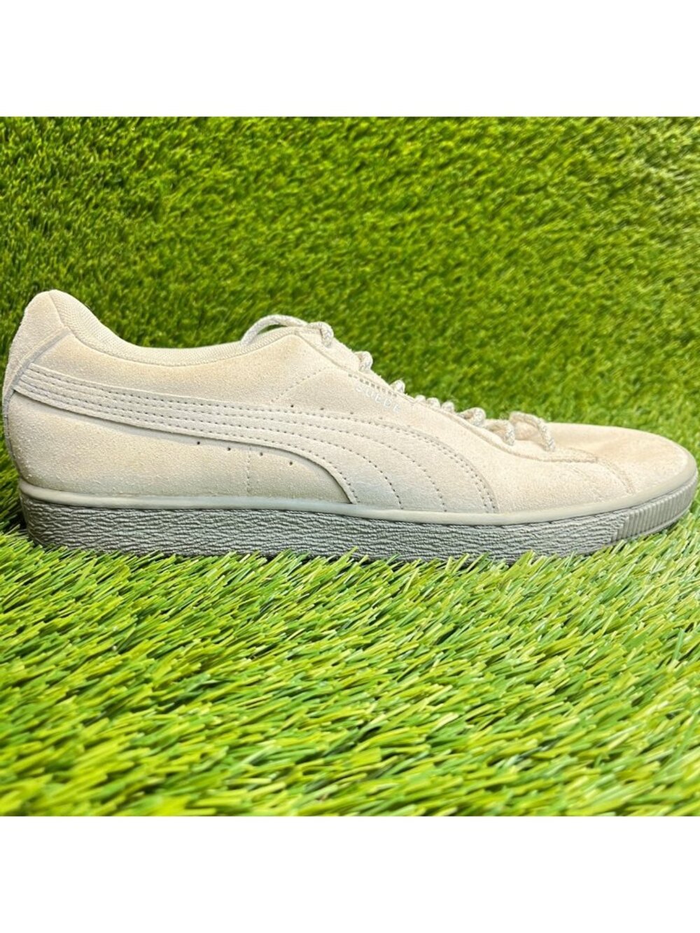 Puma Suede Classic Weatherproof Mens Size‎ 9.5 Beige Athletic Shoes Sneakers